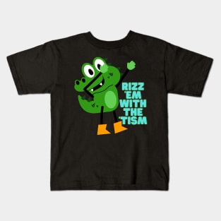 Rizz 'Em With The 'Tism Kids T-Shirt